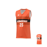Basketball Jersey Horizontal Strips - Orange